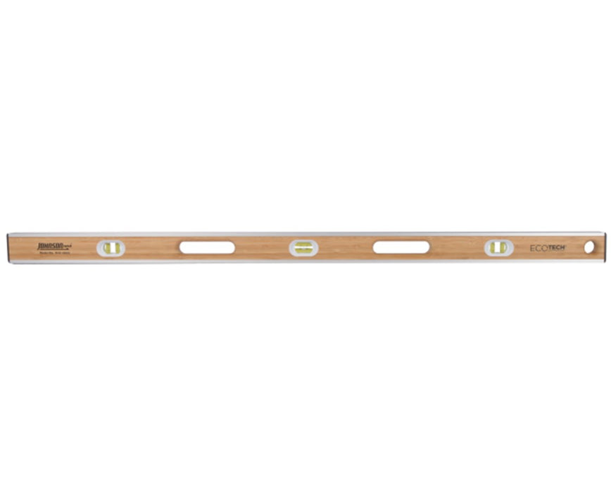 48" Eco-Tech Bamboo Box Level - Curved Vials