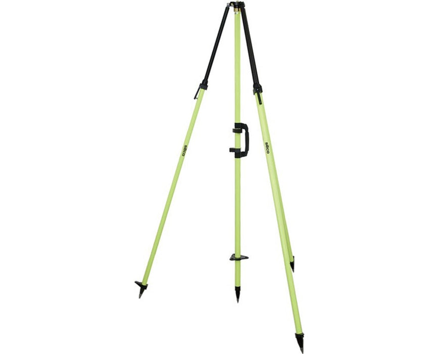 Fixed-Height GPS Antenna Tripod with 2m Center Staff Fluorescent Yellow
