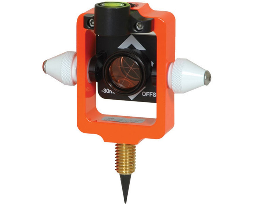 Mini Stakeout Prism with Site Cones - 0 or -30 mm Offset