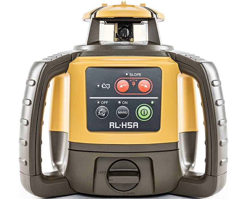 Topcon RL-H5A Horizontal Self-Leveling Rotary Laser w/ LS-80X Receiver & Rechargeable Battery - 1021200-49