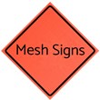 Non-Reflective Mesh Signs