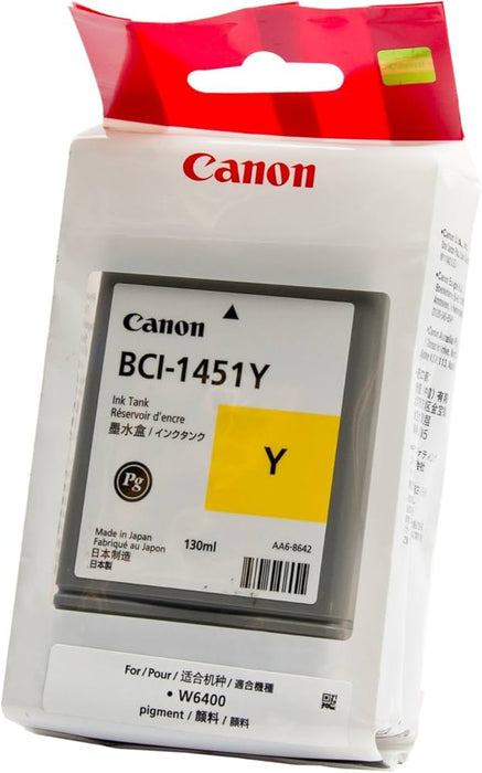 New, Pre-Owned - Canon BCI-1451 Standard Yield Yellow Ink Cartridge, 0173B001