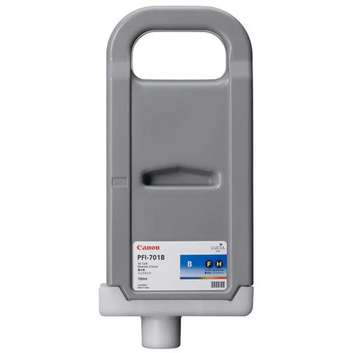 New, Pre-Owned - Canon 700ml PFI-701 Blue High-Yield Ink Cartridge, 0908B001AA