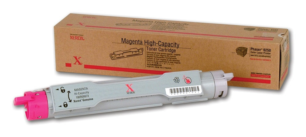 New, Pre-Owned - Xerox Phaser 6250 High Yield Magenta Toner Cartridge, 106R00673
