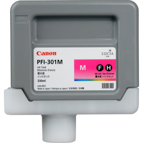 New, Pre-Owned - Canon PFI-301M Standard-Yield Magenta Ink Cartridge, 1488B001AA
