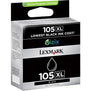 New, Pre-Owned - Lexmark 105XL High-Yield Black Inkjet Cartridge, 14N0822