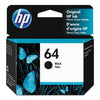 New, Pre-Owned - HP 64 (N9J90AN) Black Ink Cartridge
