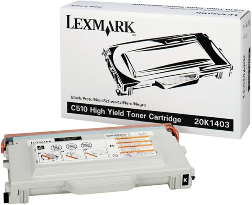 New, Pre-Owned - Lexmark 20K1403 High Yield Black Toner Cartridge