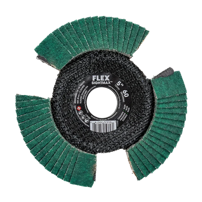 FLEX FA302007 SIGHTMAX 5" x 7/8" x 60 Grit Flap Disc Type29