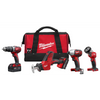 Milwaukee 2695-24 M18 Cordless LITHIUM-ION 4-Tool Combo Kit