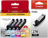 New, Pre-Owned - Canon (PGI-270 and CLI-271) Black & Tri-color Ink Cartridge (5-pack)