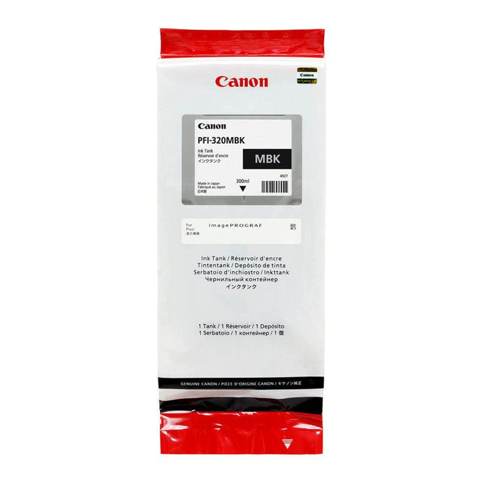 New, Pre-Owned -  PFI-320MBK 300ml High-Yield Matte Black Ink Cartridge, 2889C001AA