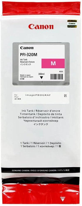 New, Pre-Owned -  PFI-320M 300ml High-Yield Magenta Ink Cartridge, 2892C001AA