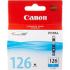 New, Pre-Owned - Canon 126 Standard Yield Cyan Ink Cartridge, 4562B001