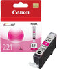 New, Pre-Owned - Canon CLI-221 Magenta Ink Cartridge