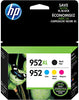 New, Pre-Owned - HP 952XL Black & 952 Cyan, Magenta, Yellow Ink Cartridge - 4 Pack