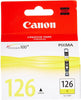 New, Pre-Owned - Canon 126 Standard Yield Yellow Ink Cartridge, 4564B001