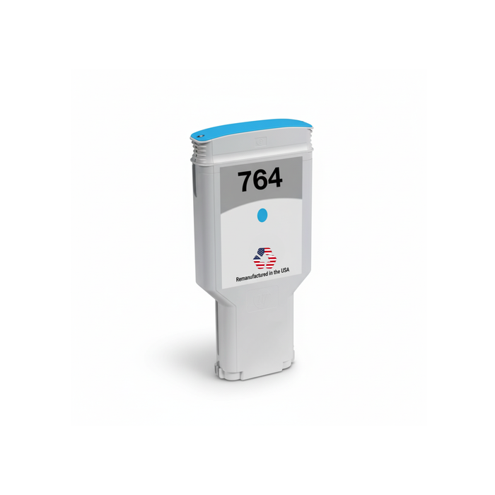 US Remanufactured for HP 764 300mL Cyan Ink Cartridge, C1Q13A