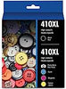 New, Pre-Owned - Epson 410XL Black, Photo Black and Color Ink Cartridges