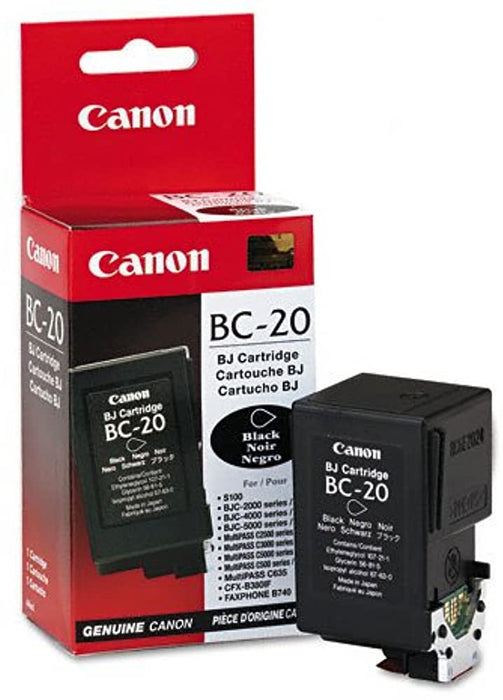 New, Pre-Owned - Canon BC-20 Black Ink Cartridge