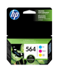 New, Pre-Owned - 564 Standard Yield Cyan, Magenta, Yellow ink cartridges-3 Pack