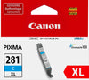 New, Pre-Owned - Canon CLI-281XL High Yield Cyan Ink Cartridge