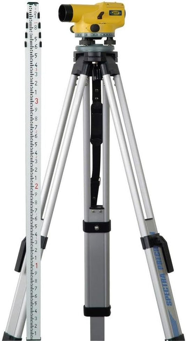 24X Automatic Level with Magnetic Dampened Compensator and Rod & Tripod