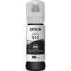 New, Pre-Owned - Epson 512 EcoTank Photo Black Ink Bottle, T512120-S