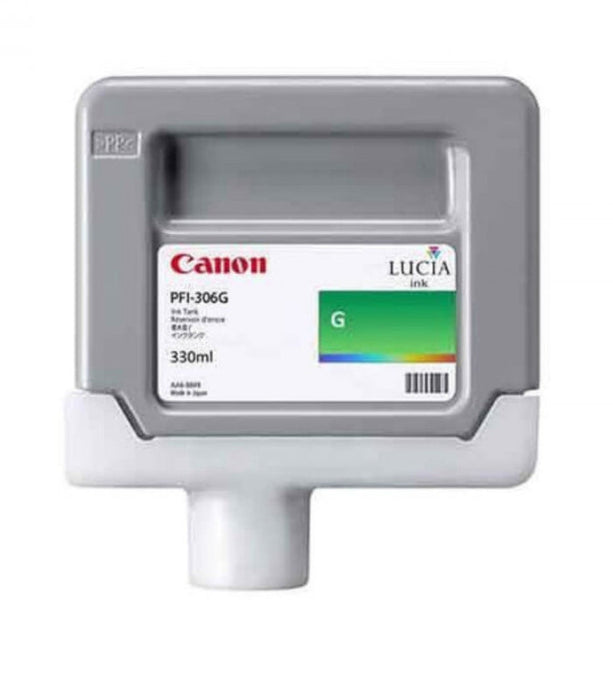 New, Pre-Owned -  PFI-306G Standard-Yield Green Ink Cartridge, 6664B001