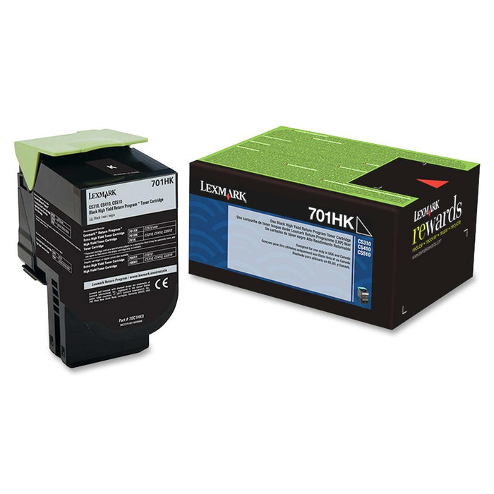 New, Pre-Owned - Lexmark CS310, CS/CX410, 510 High Yield  Black Toner Cartridge, 701HK