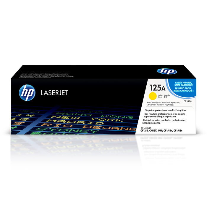 New, Pre-Owned - HP 125A High Yield Yellow LaserJet Toner Cartridge, CB542A