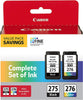 New, Pre-Owned - Canon PG-275 Black & CL-276 Color Ink Cartridges