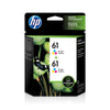 New, Pre-Owned - HP 61 (CH562WN) Tri-Color Ink Cartridge- 2 Pack