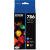 New, Pre-Owned - Epson 786 Cyan, Magenta, Yellow Ink Cartridges
