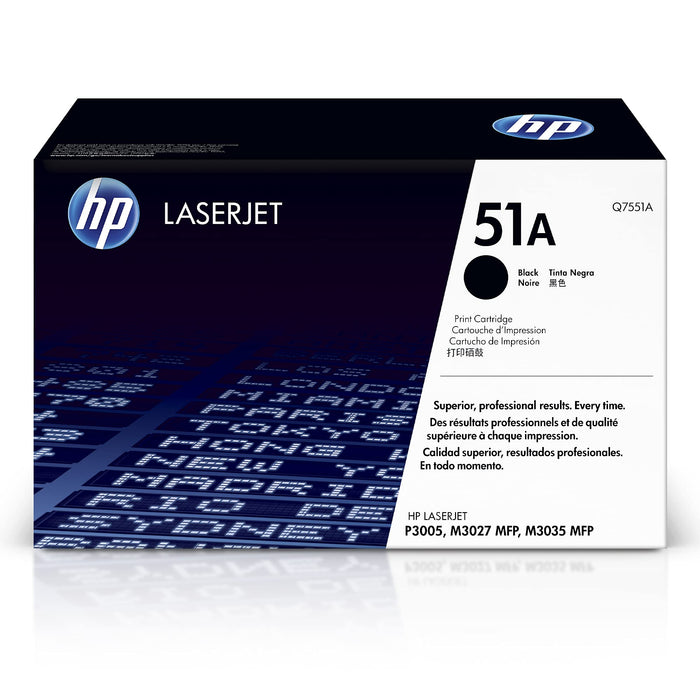 New, Pre-Owned - HP 51A High Yield Black LaserJet Toner Cartridge, Q7551A