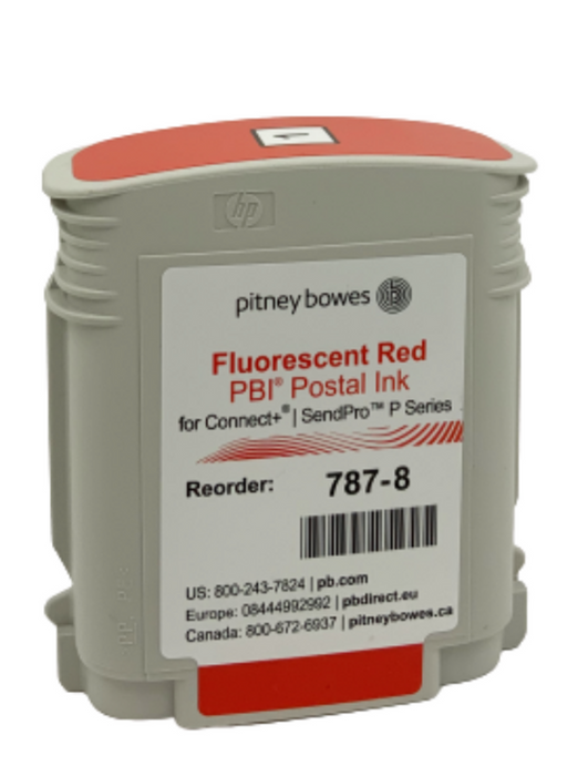 New, Pre-Owned - Pitney Bowes 787-8 Red Ink Cartridge
