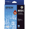 New, Pre-Owned - Epson T802XL High Yield Cyan Ink Cartridge, T802XL220
