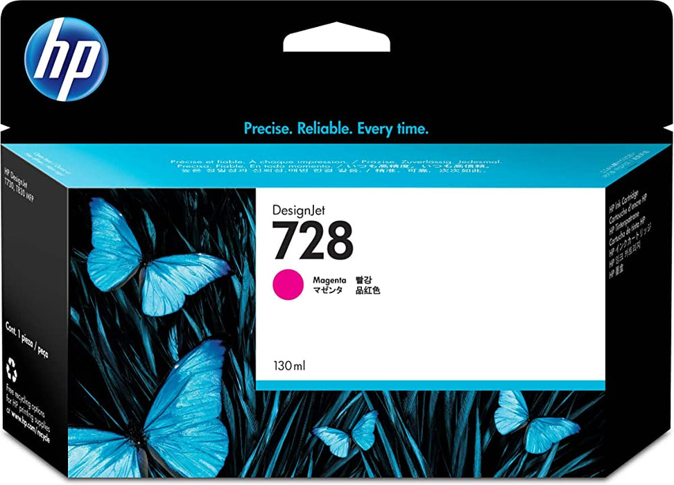 New, Pre-Owned - HP 728  130-ml (F9J66A) Magenta New, Pre-Owned - Ink Cartridge