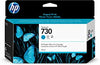 New, Pre-Owned - HP 730 130-ml (P2V62A) Cyan Ink Cartridge