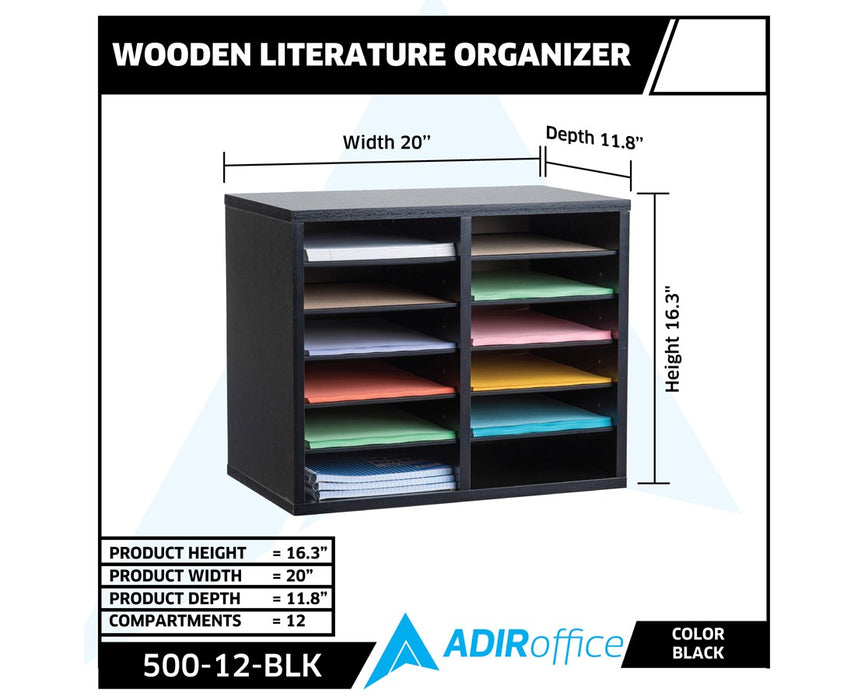 Wooden Literature Organizer