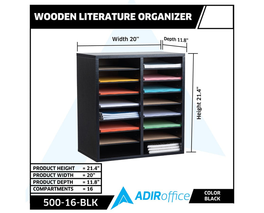 Wooden Literature Organizer