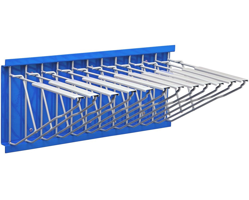 Blueprint Storage Pivot Wall Hanging Rack with Hangers, Red