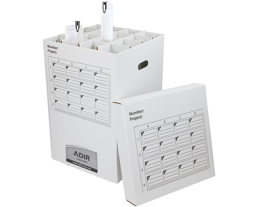 16-Tube Blueprint Storage Roll File