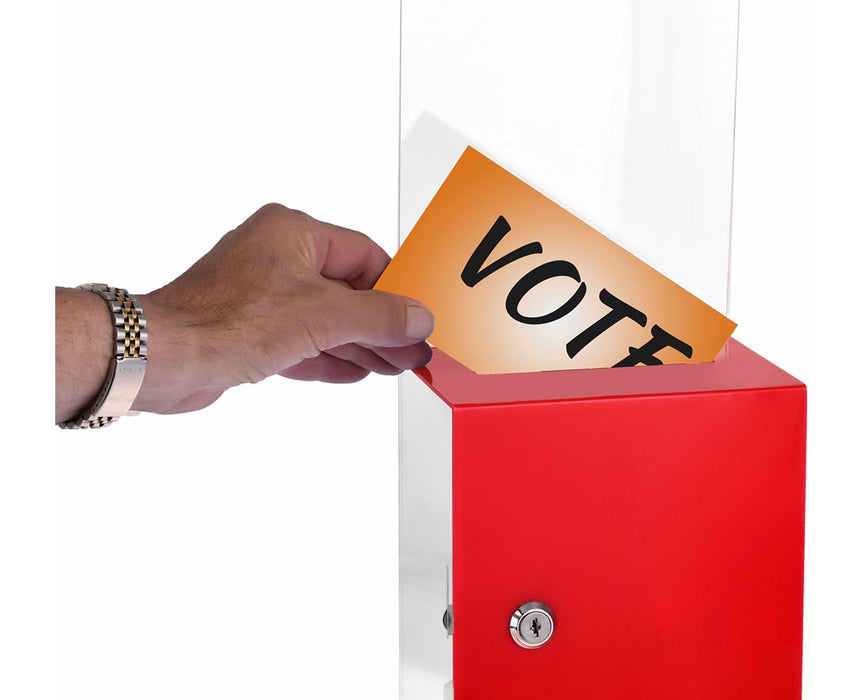 Tall Acrylic Clear Donation Box