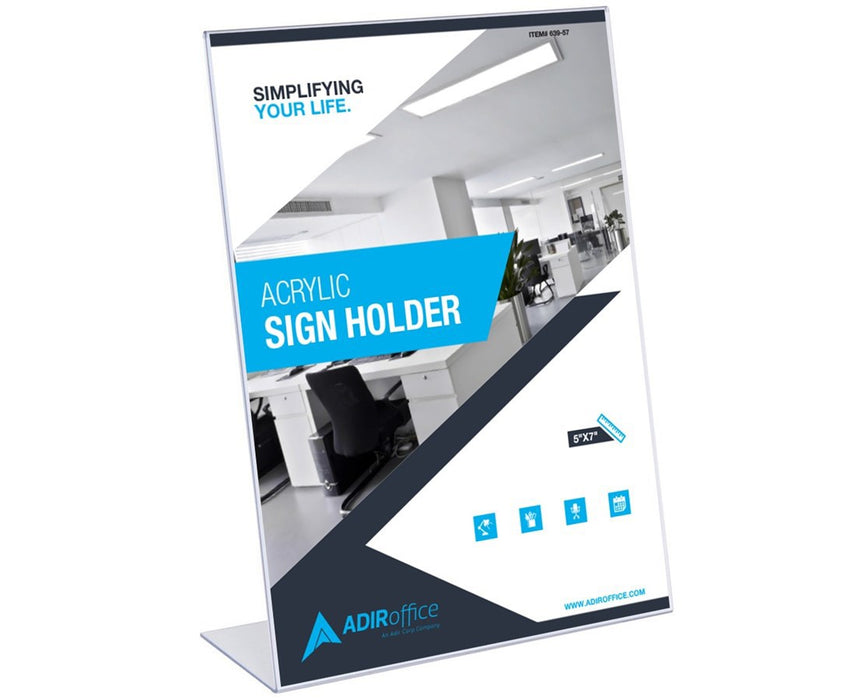 Slanted Side-Loading Sign Holder