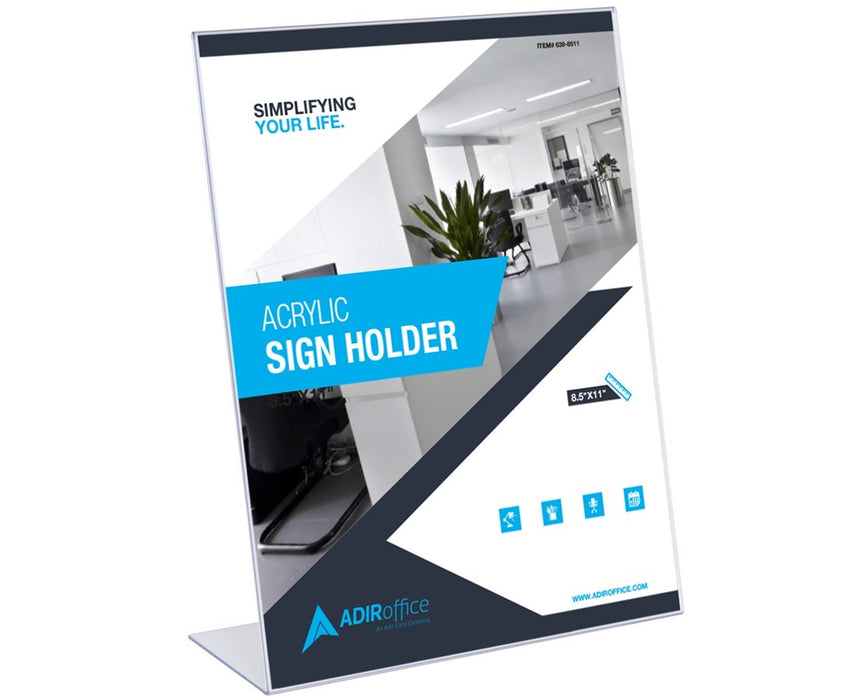 Slanted Side-Loading Sign Holder