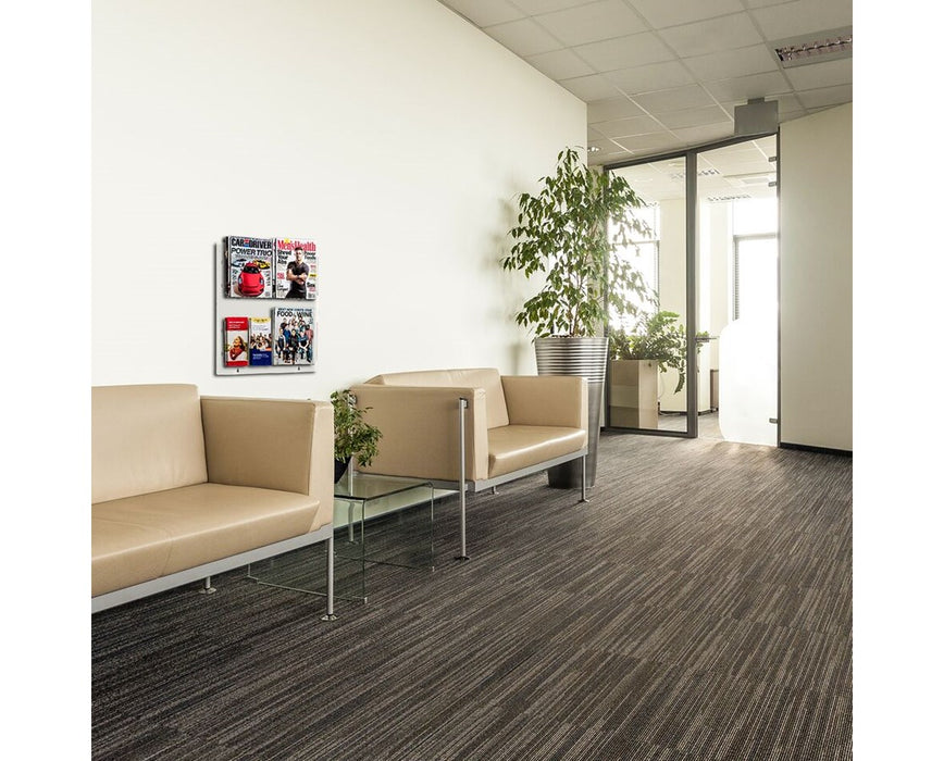 Hanging Magazine Rack with Adjustable Pockets