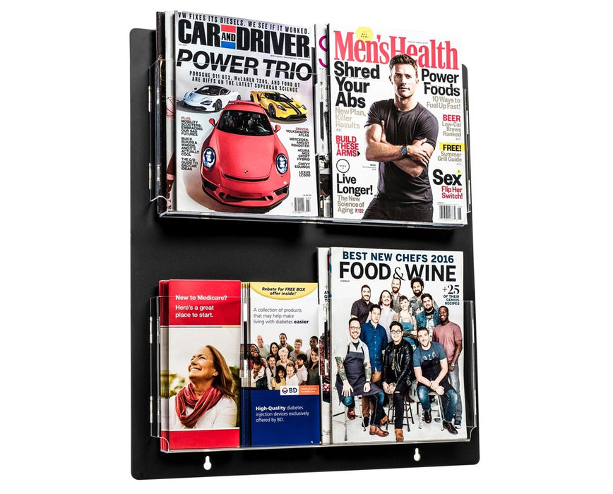 Hanging Magazine Rack with Adjustable Pockets