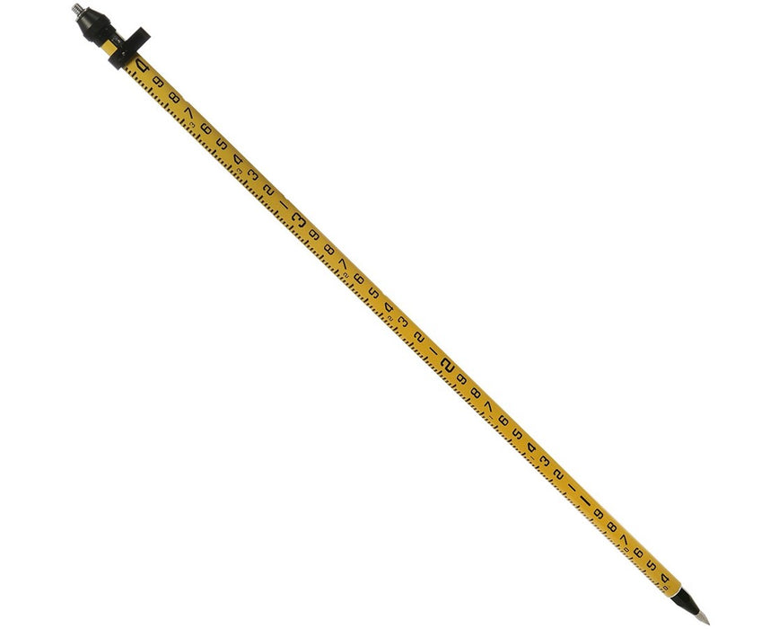 2-meter Aluminum Snap Lock Rover Rod with Outer GT Graduations - Yellow