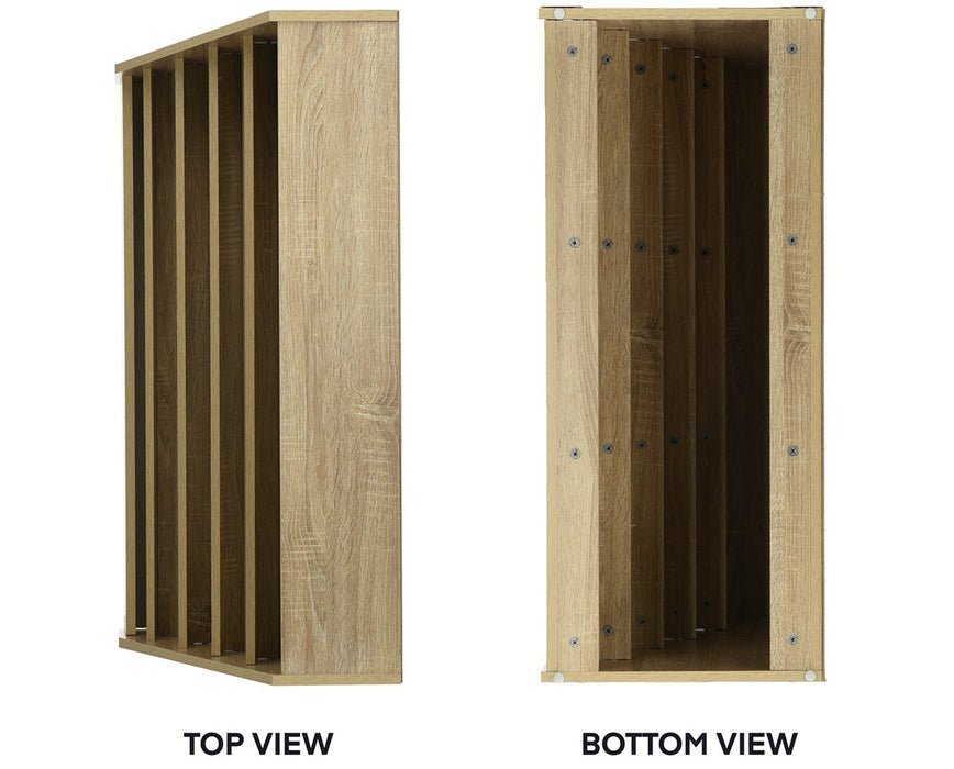 Multi-Tiered Wooden Book Display